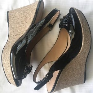 Antonio Melani Racquelle Wedge Slingback Peep Toe